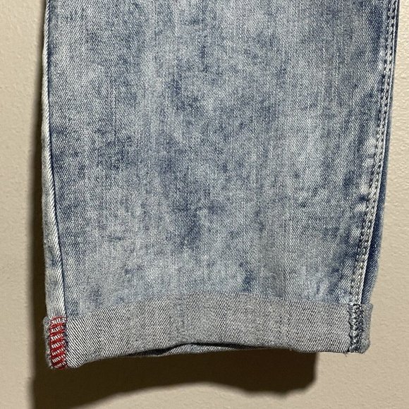 Luxe Women Skinny Jeans Crop Pantacourt Size 2X 20/22 Elastic 4 Way Stretch Blue - Picture 5 of 10